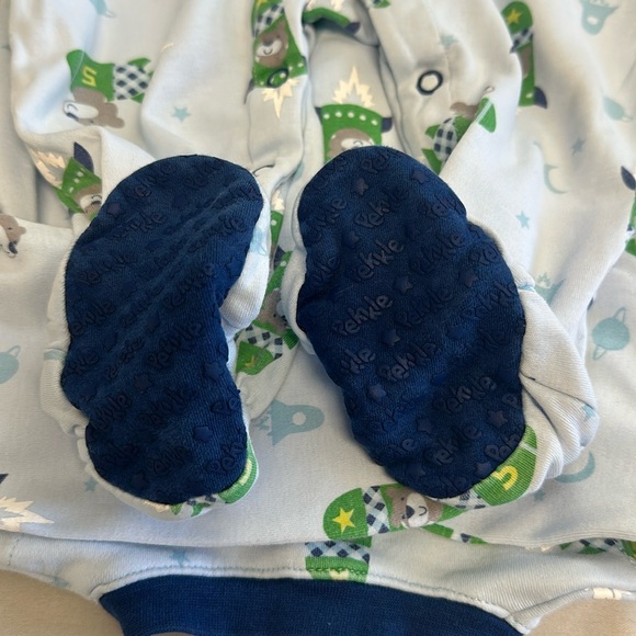 Pekkle - sleeper with double rocket bear design - 12 months - Picture 2 of 4